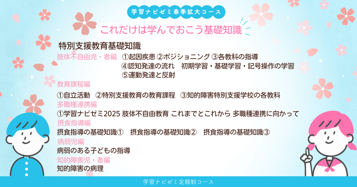 学習ナビゼミ定額制コース 特別支援教育基礎知識